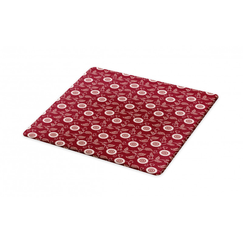 Bicolor Floral Graphic Art Cutting Board