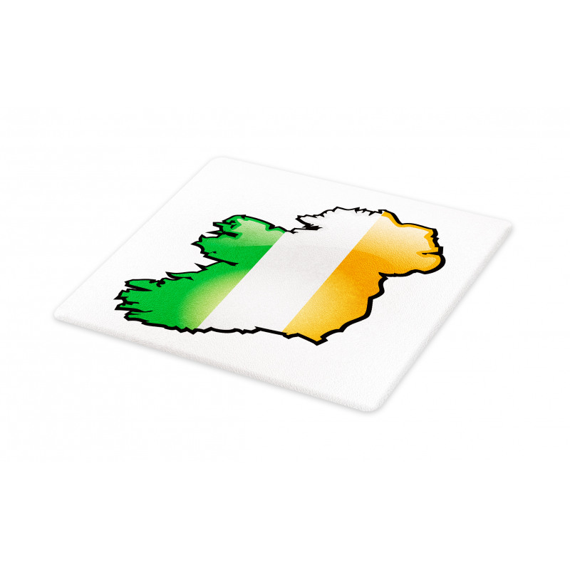 Cartoon Style Irish Map Cutting Board