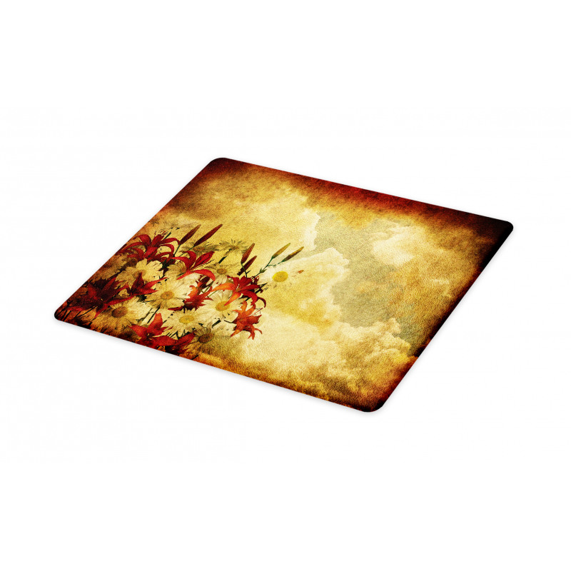 Retro Flower Chamomile Cutting Board