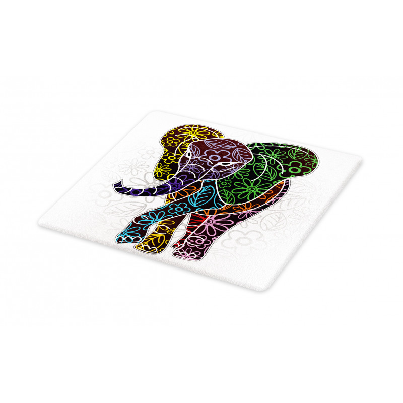 Floral Tribal Shapes Cutting Board