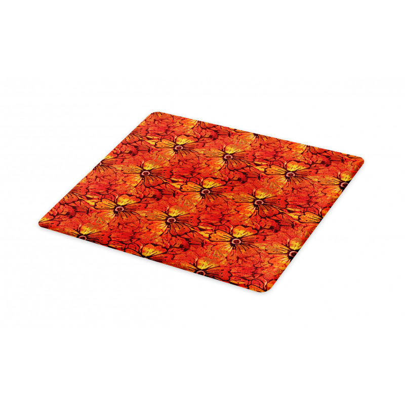 Grungy Flower Romantic Cutting Board