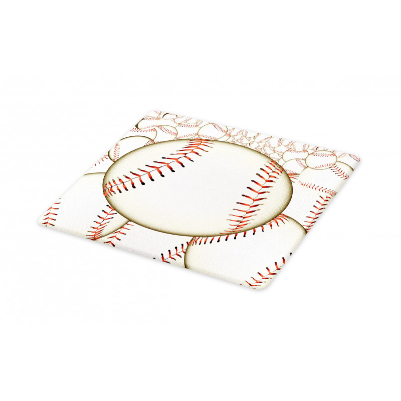 Baseball Ball Pattern Cutting Board