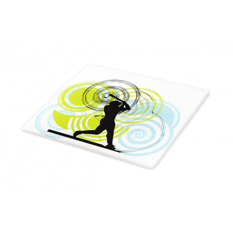 Baseball Player Circles Cutting Board