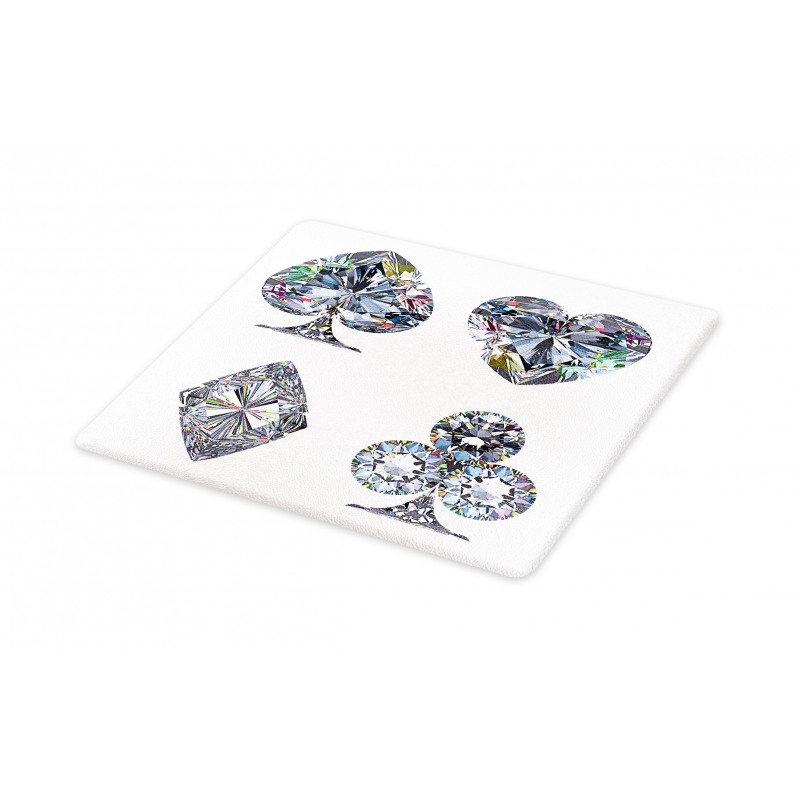 Heart Shaped Diamonds Cutting Board