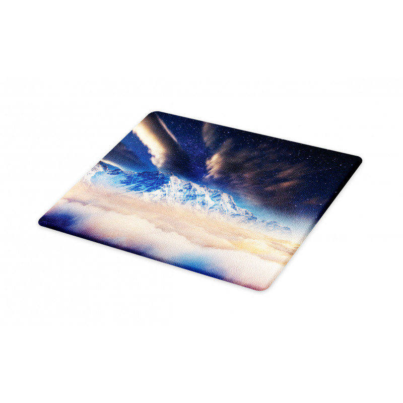 Snowy Winter Mountains Cutting Board