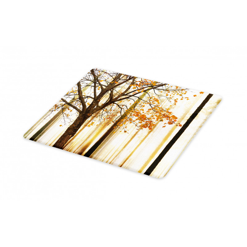 Bare Branches Fall Leaves Cutting Board