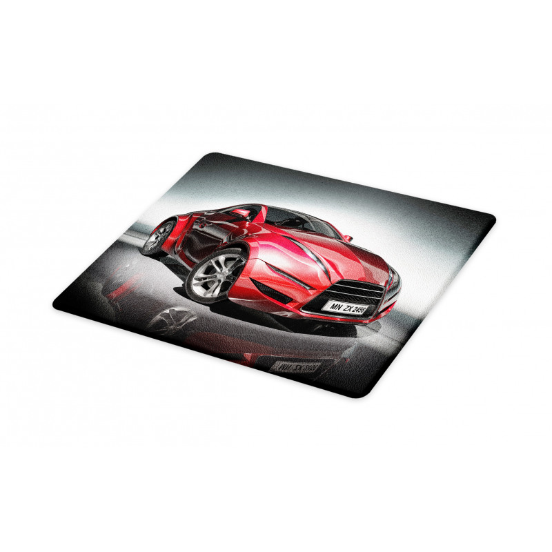 Red Fast Sports Racing Men Cutting Board