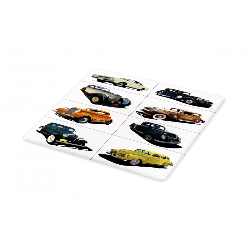 Collage of Fifties Car Cutting Board