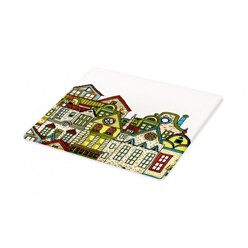 Old Town View Art Cutting Board