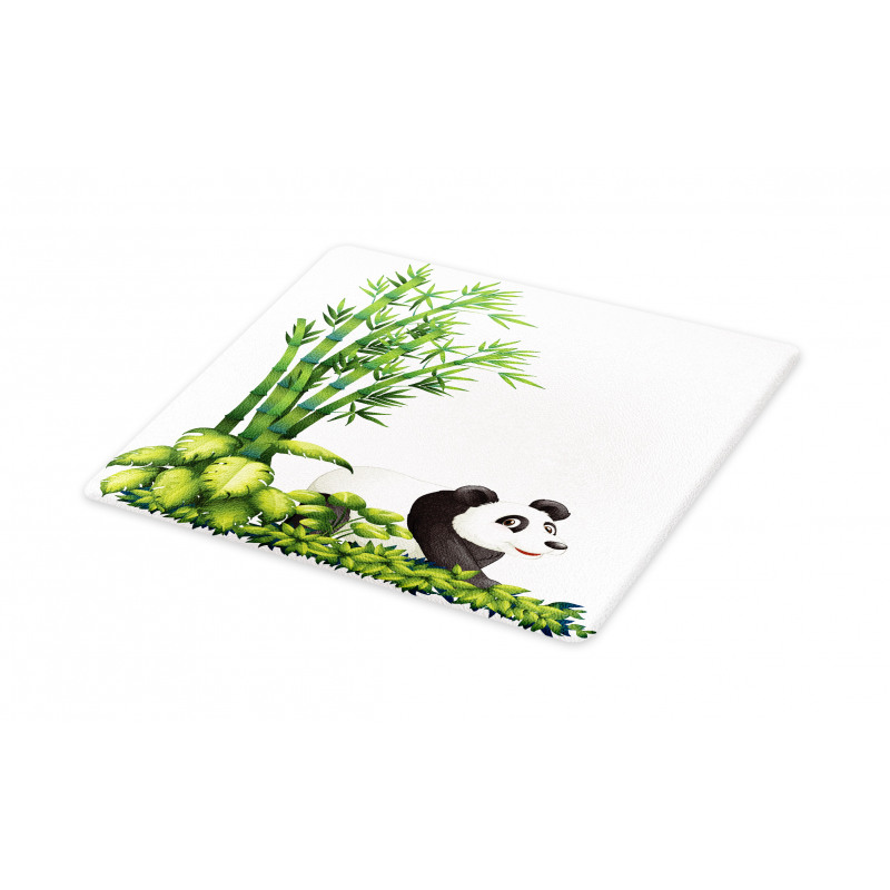 Panda Bear Bamboo Cutting Board