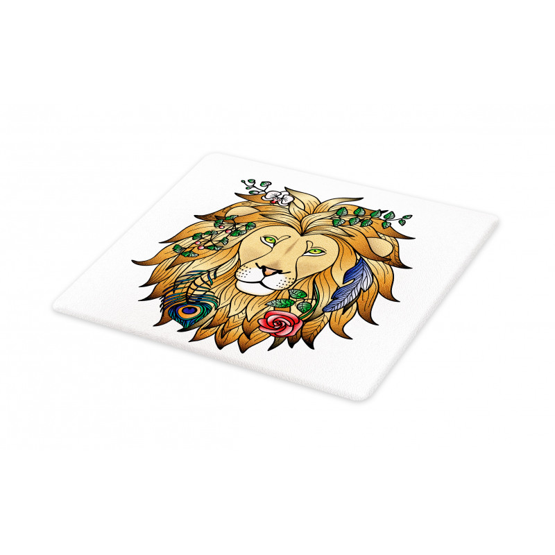 Lion with Flower Cutting Board