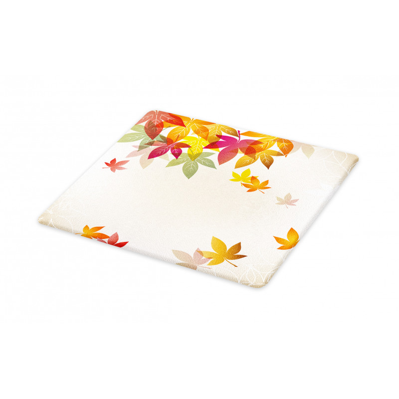 Maple Leaves Pastel Art Cutting Board
