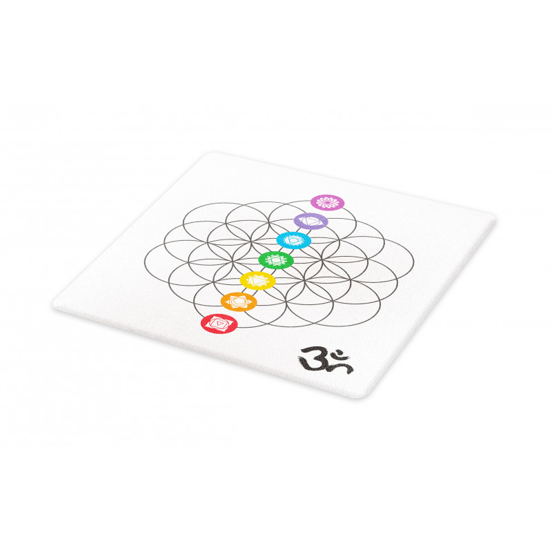 Chakra Point Rings Cutting Board