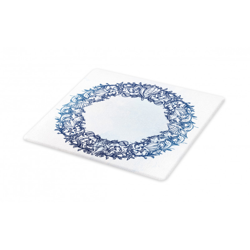 Floral Circle Cutting Board