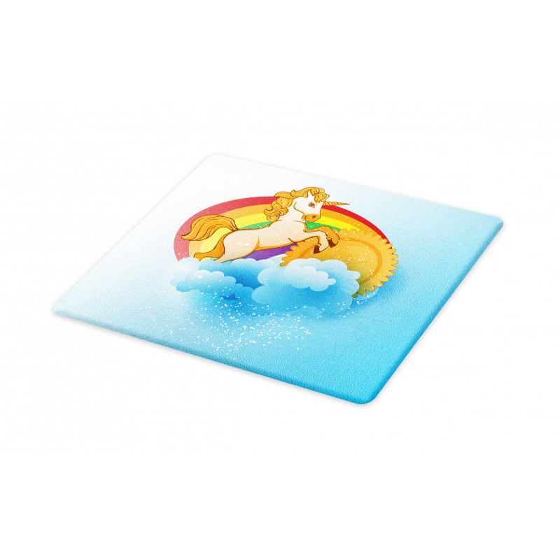 Cartoon Kids Rainbow Cutting Board