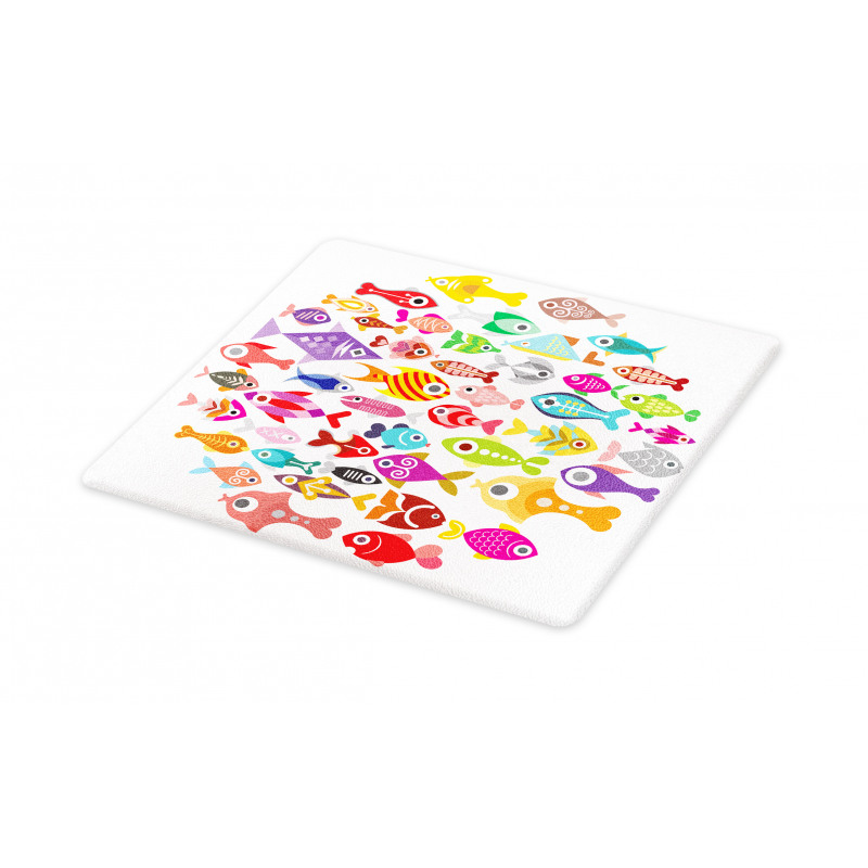 Colorful Aquarium Fishes Cutting Board