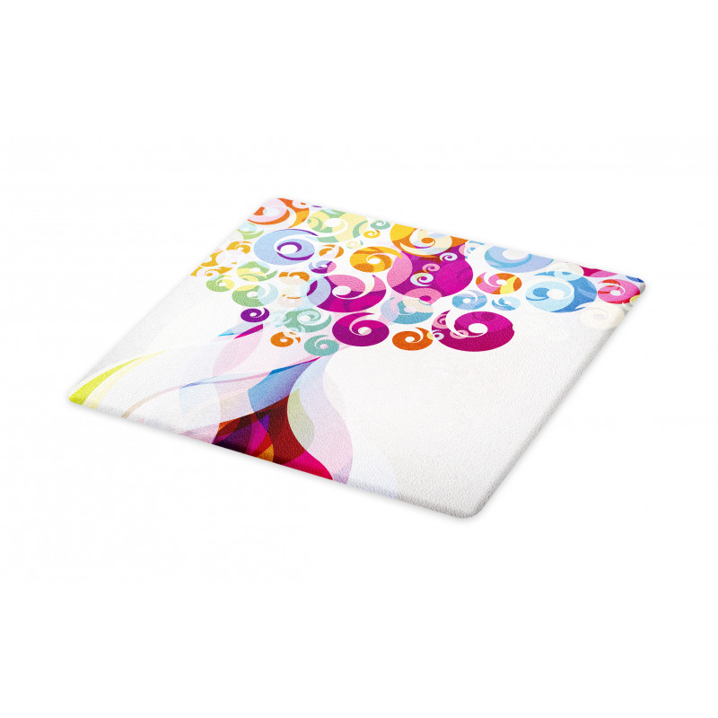 Colorful Flames Cutting Board
