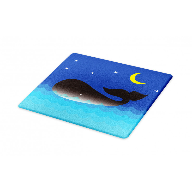 Whale in Ocean and Star Cutting Board