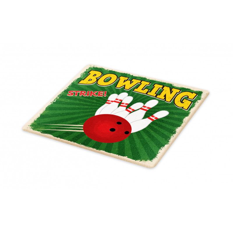 Bowling Strike Green Cutting Board