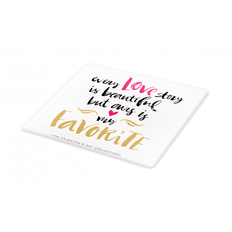 Romantic Words Cutting Board