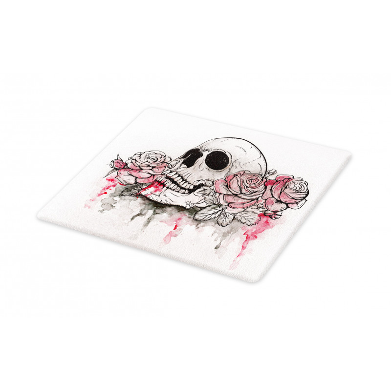 Skull Head Roses Cutting Board