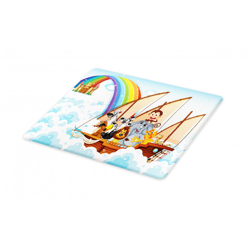 Noah's Ark in Clouds Cutting Board