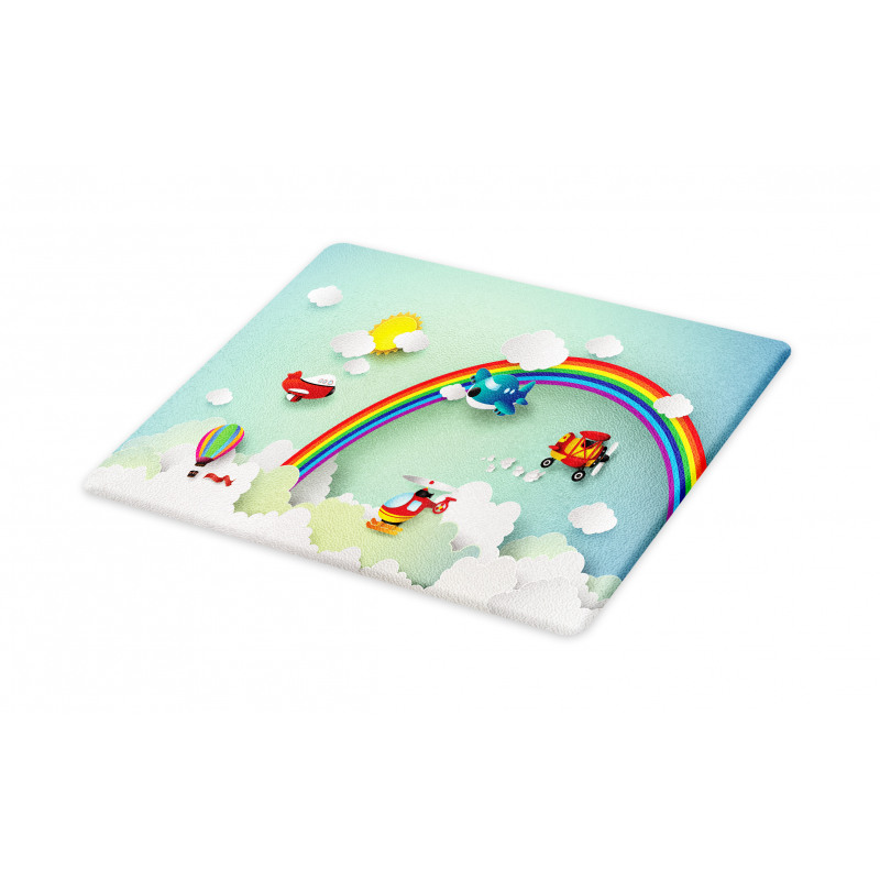 Rainbow Sunny Sky Baby Cutting Board