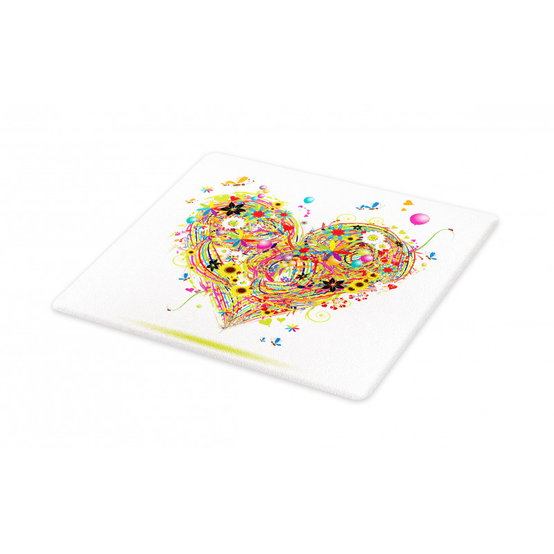 Watercolor Love Cutting Board