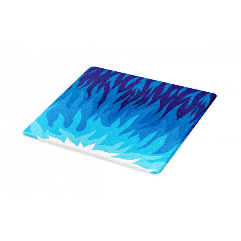 Abstract Gas Flame Fire Cutting Board