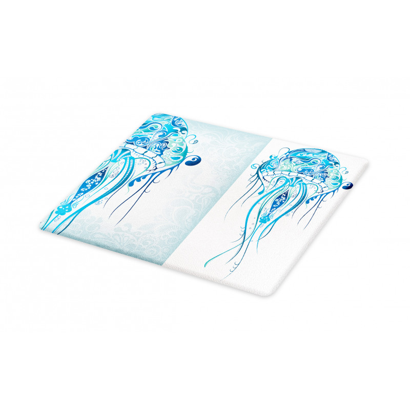 Ocean Jellyfish Paisley Cutting Board