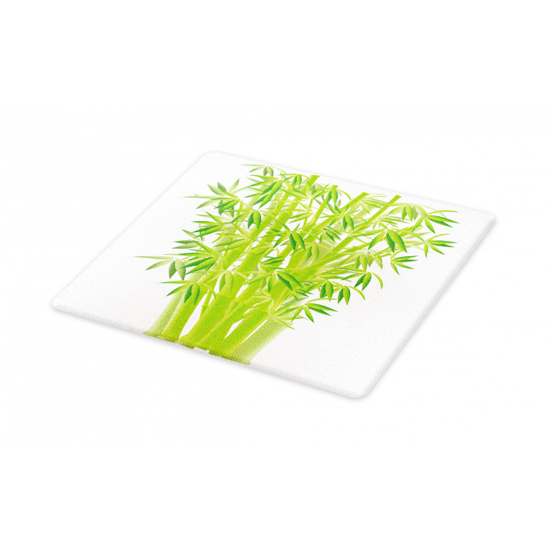 Bamboo Stems with Leaves Cutting Board