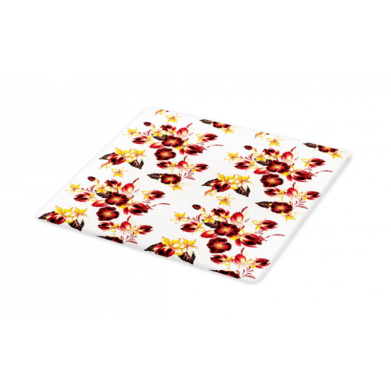 Seamless Floral Design Cutting Board