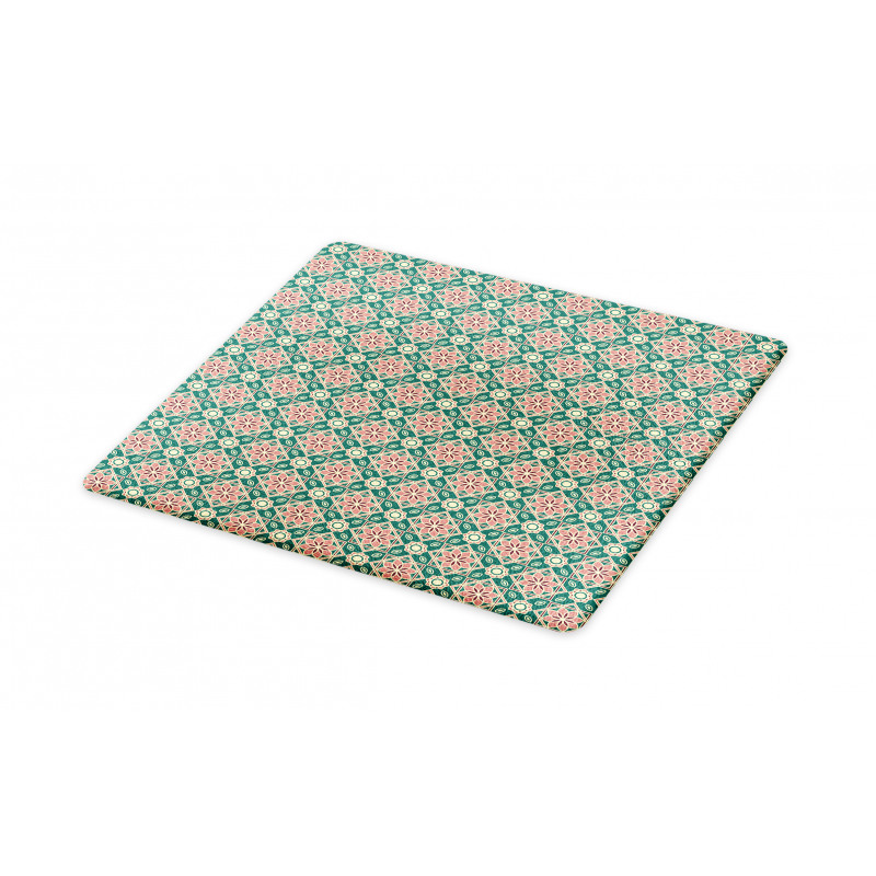 Mosaic Florets Chevron Cutting Board