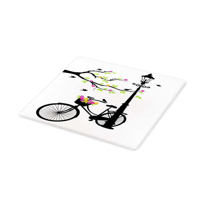 Spring Tree Birds Bike Cutting Board