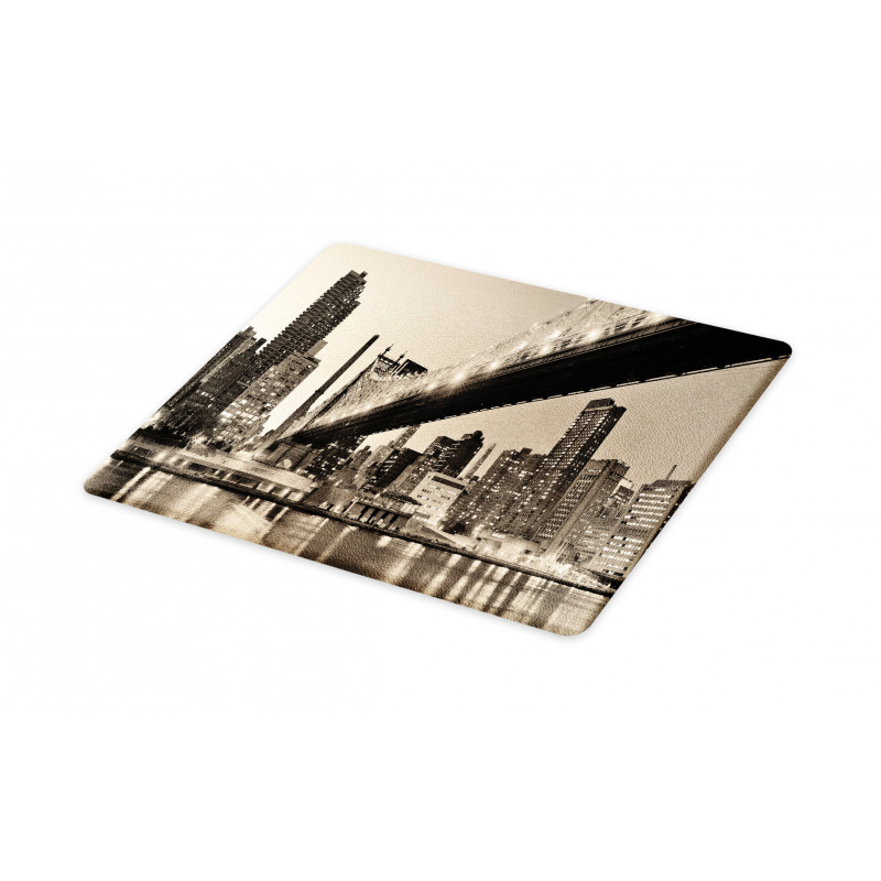 NYC Night Bridge View Cutting Board