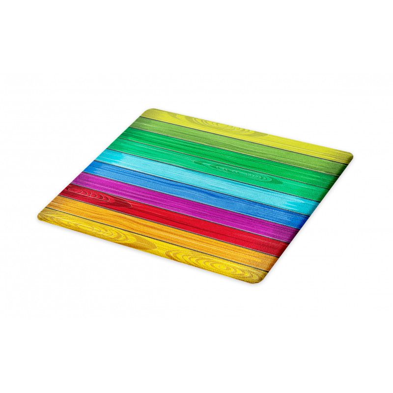 Colorful Wood Stripes Cutting Board