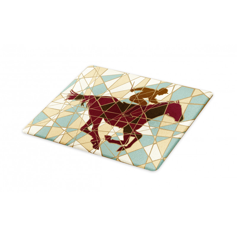 Stable Jockey Silhouette Cutting Board