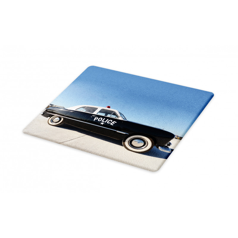 Old Police Car Digital Cutting Board