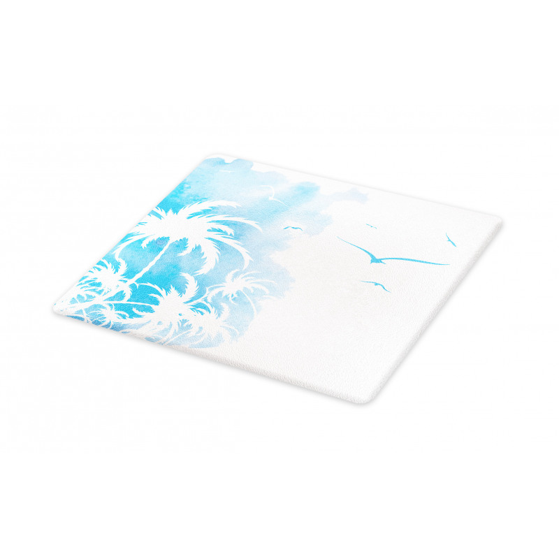 Island Palms Abstract Cutting Board