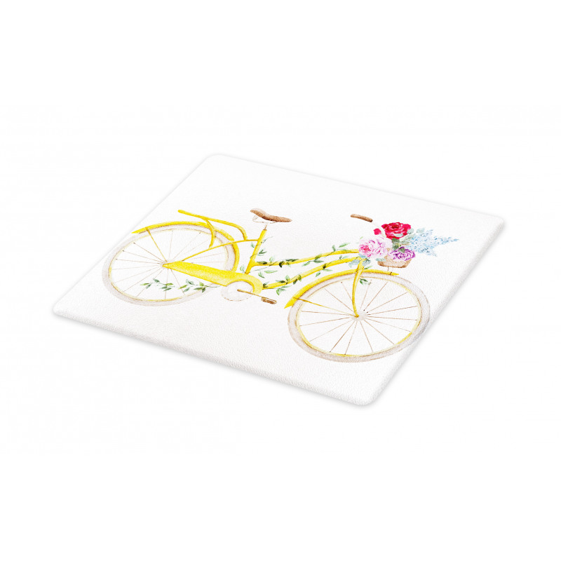 Bicycle with Flowers Cutting Board