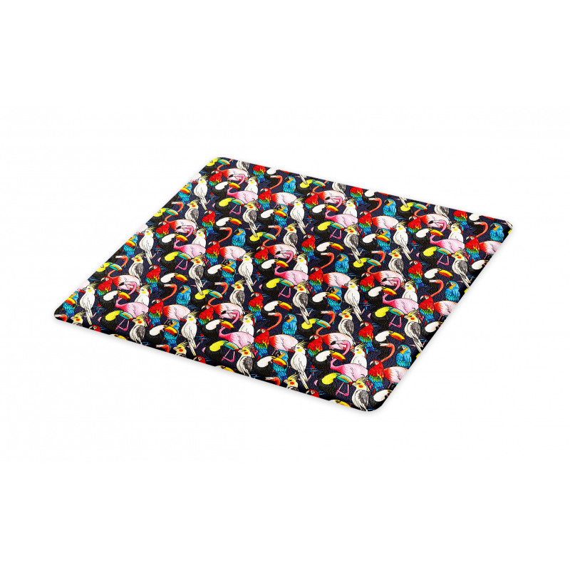 Colorful Exotic Birds Cutting Board