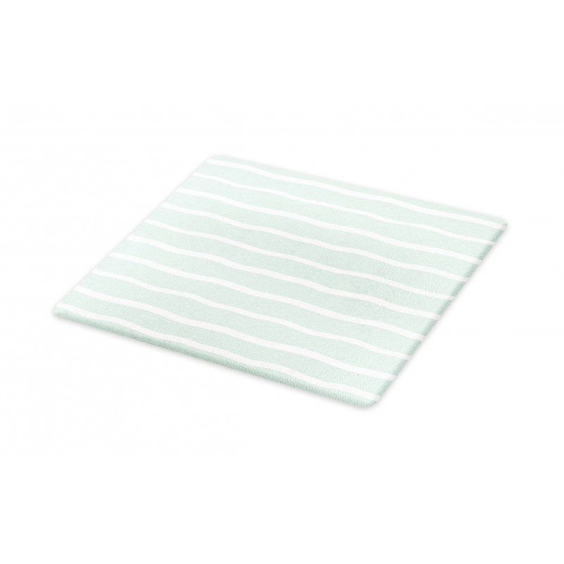 Wavy Lines White Striped Cutting Board