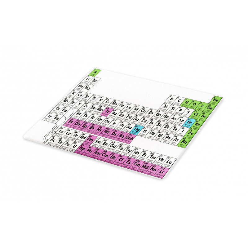 Colorful Science Cutting Board