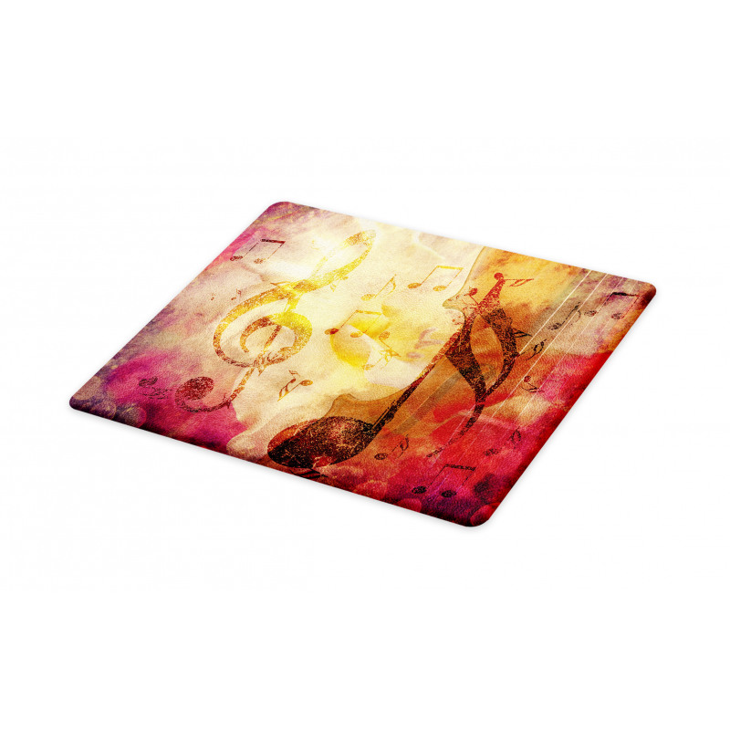 Colorful Notes Composition Cutting Board