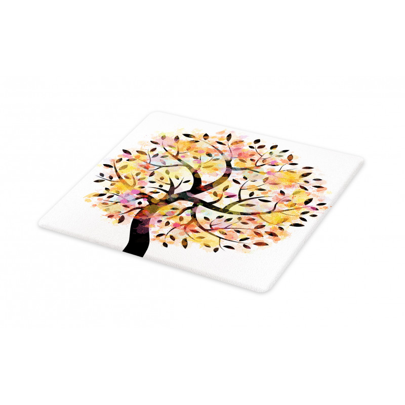 Spring Season Tree Leaves Cutting Board