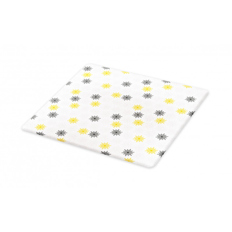 Sun Flowers Dots Cutting Board