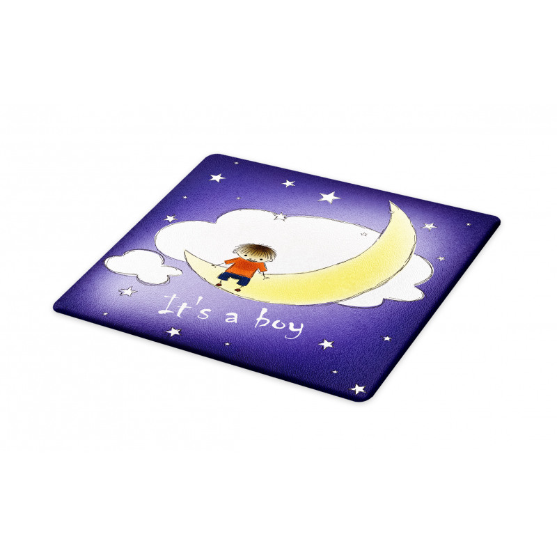 Boy Baby Sky Greeting Cutting Board