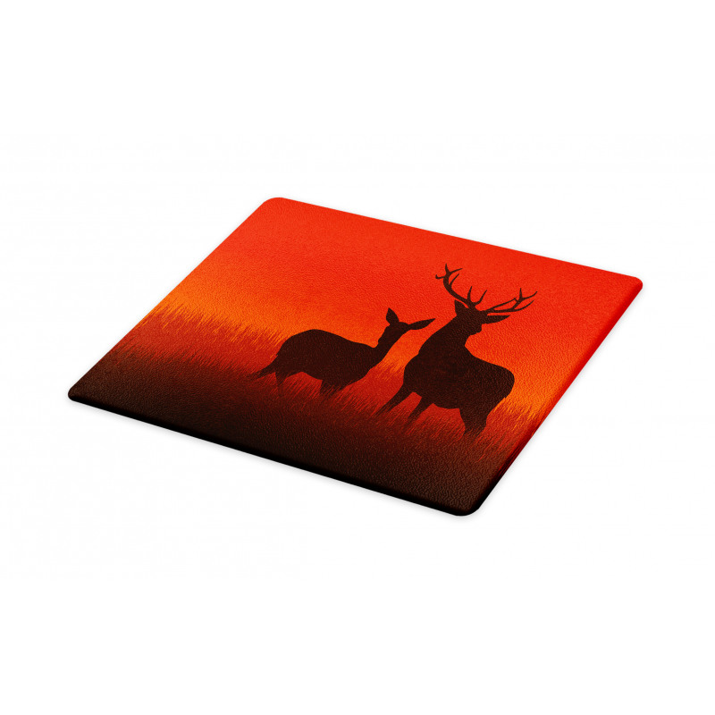 Deer Doe Autumn Cutting Board
