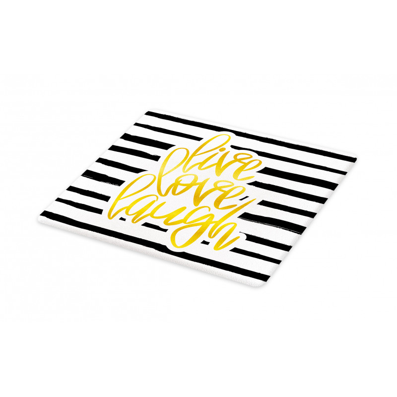 Stripes Text Cutting Board