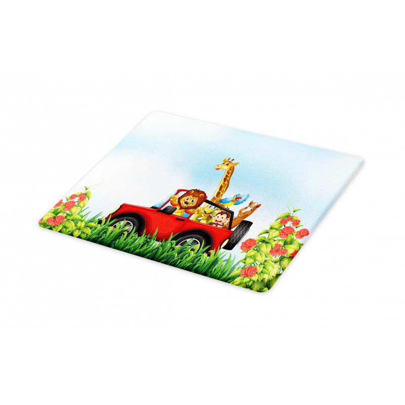 Cartoon Wildlife Animals Cutting Board